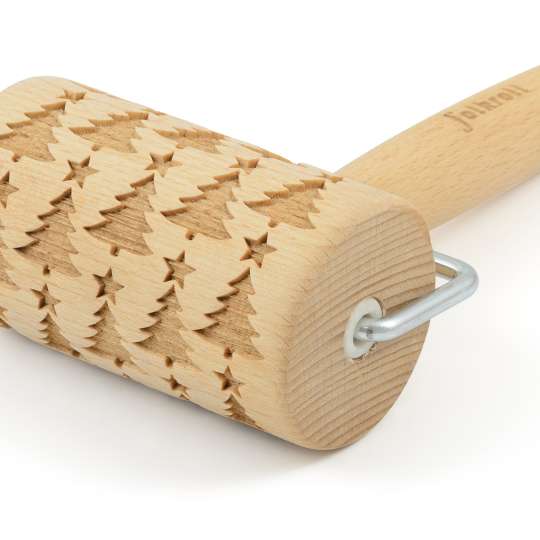 Folkroll - 3D-Motiv-Teigrolle, Christbaum, Mini