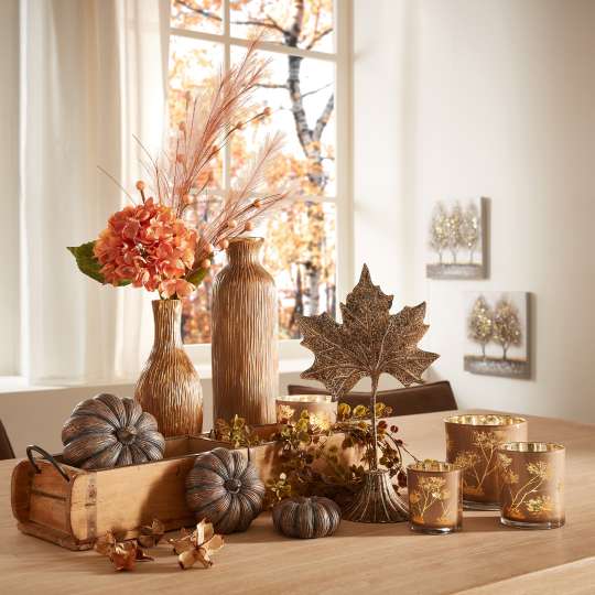 formano - Herbst pur mit Dekorationen in Braun & Gold