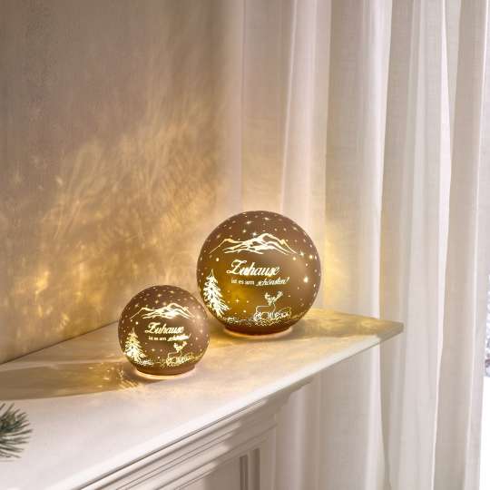 formano Deko-Kugel mit LED-Licht und Timer, 896544 & 896582