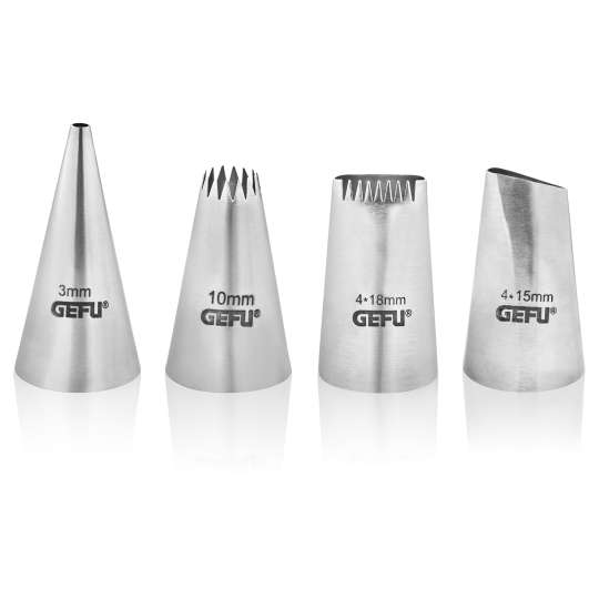 GEFU Spritztüllen-Set DECORE 4-teilig 14332