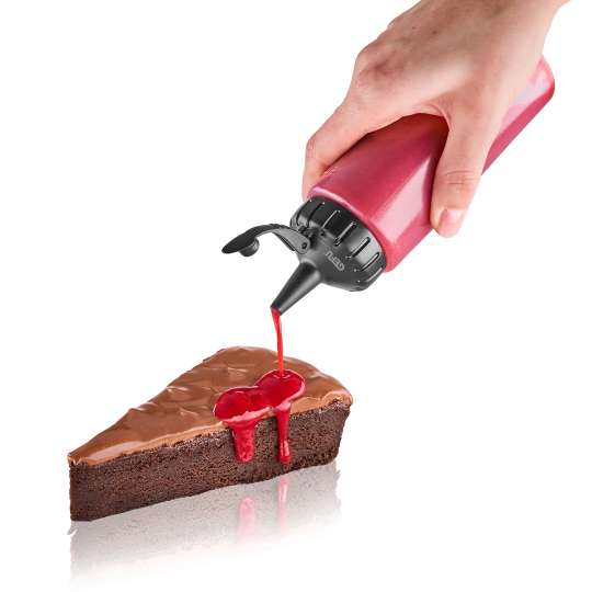 GEFU - Toppings für Kuchen ansprechend portionieren mit Dosierflasche FLEXI-FILL