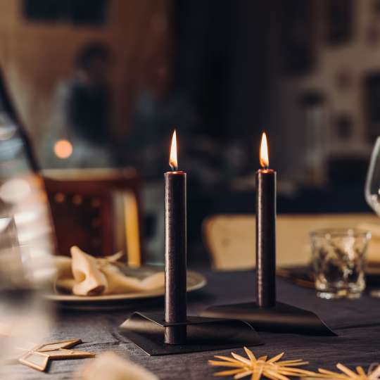 höfats Square Candle Kerzenhalter schwarz