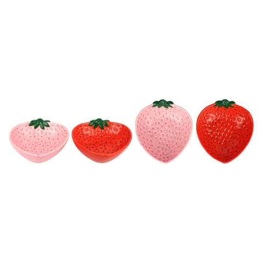 Hoff Interieur 4711 Schalen Strawberry S/2