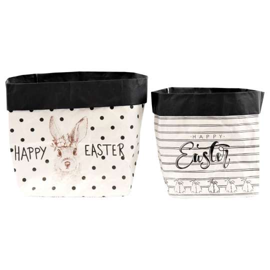 Hoff Interieur - Storage Bags Happy Easter, 2er Set