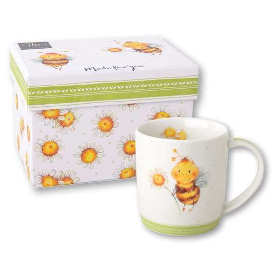 IHR Porzellanbecher in einer Geschenkbox Sunny Bee