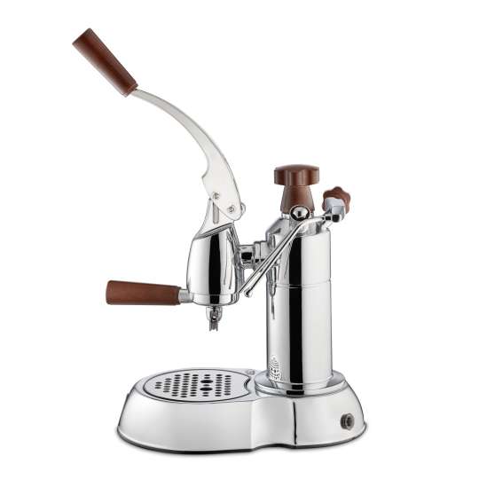 La Pavoni - Handhebelmaschine Stradivari Europiccola Lusso mit Holzgriffen