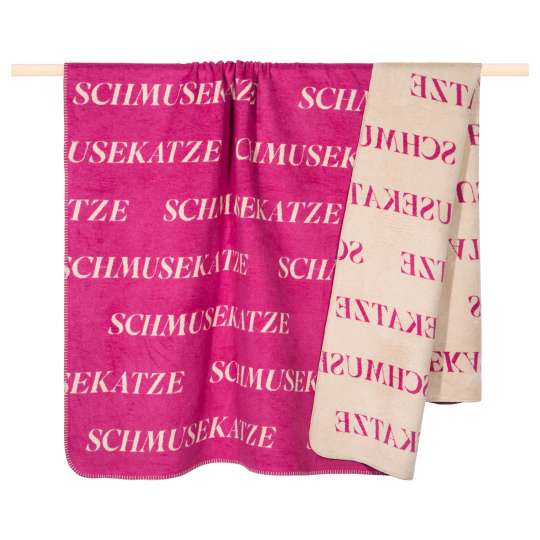PAD Wohndecke Letters Schmuse Katze