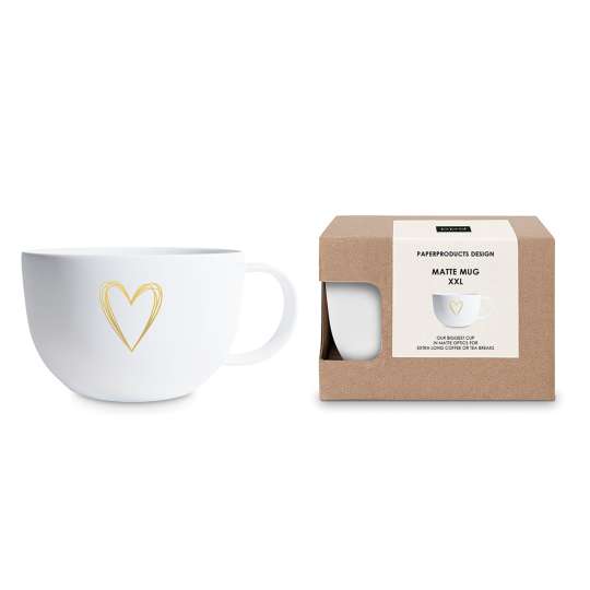 PPD - Pure Heart gold Matte Mug XXL