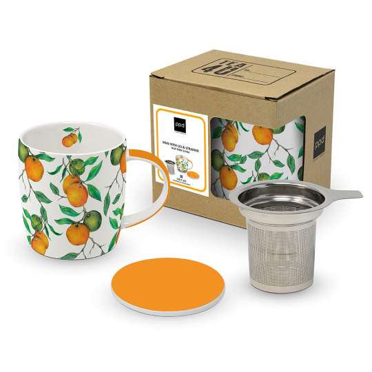 Paperproducts Design Mug Lid & Strainer Beautiful Oranges – 604179