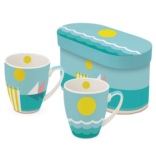 PPD 160103074 Henkelbecher Set in Geschenkbox Monaco & Cannes Plage