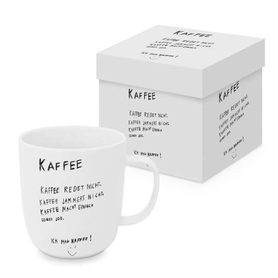 ppd - Formart - Kaffee redet nicht Matte Mug in Geschenkbox 
