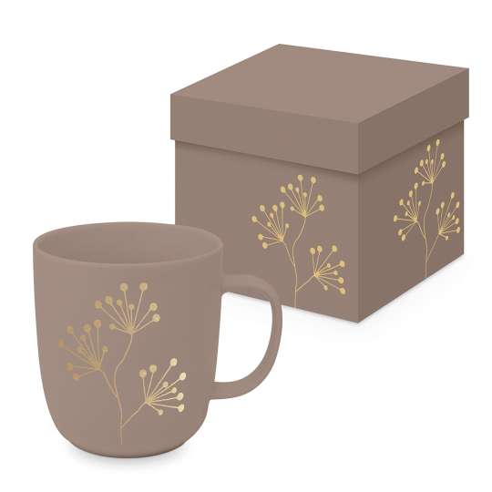 ppd - Pure Gold Berries Matte Mug in Giftbox - choocolate