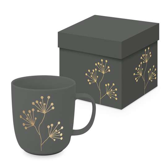 ppd - Pure Gold Berries Matte Mug in Giftbox - grey