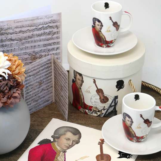 ppd - Ein Hauch Klassik und Kultur mit dem Espresso Set und der Serviette Mozarteum