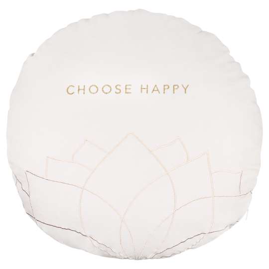 räder - ZEN SPIRIT Kissen rund Choose Happy