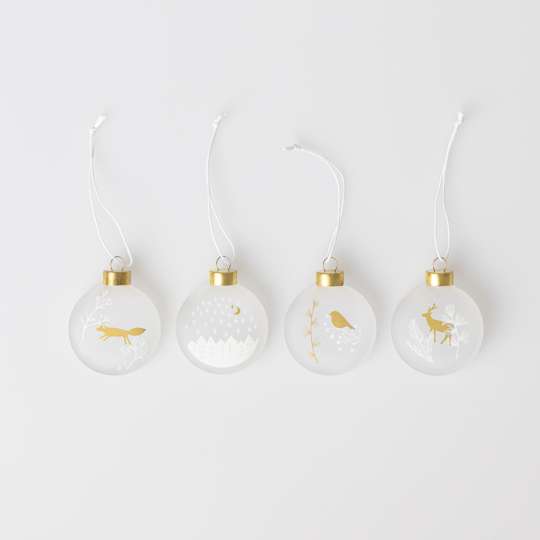 räder - Baumschmuck winterliche Motive, 4er Set