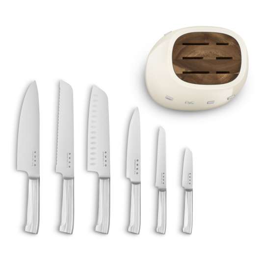 Smeg Messerblock Creme