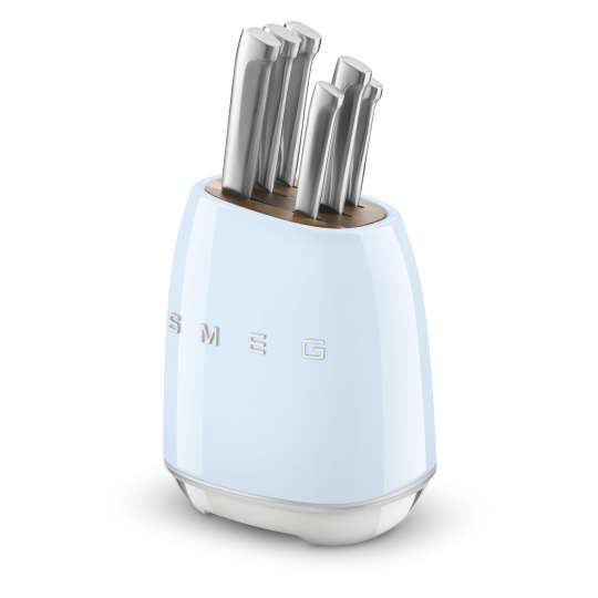 Smeg Messerblock Pastellblau