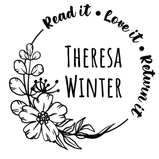 trodat - Musterabdruck 42 x 42 mm - Read it - Love it - Return it, Theresa Winter