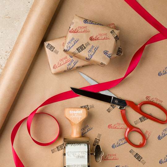 trodat - Vintage Stempel - Besondere Anlässe - Geschenkpapier mit weihnachtlichen Motiven