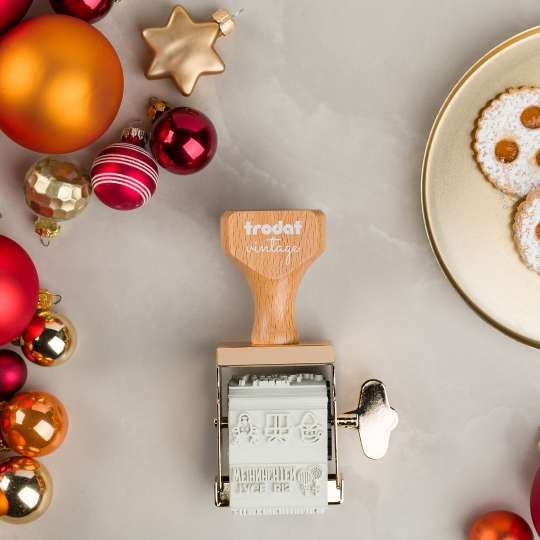 trodat - vintage Stempel - Christbaumkugeln 2