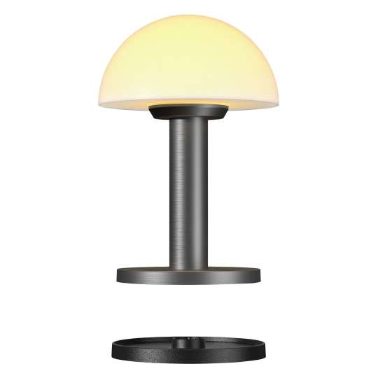 Villeroy & Boch 97077 wetterfeste LED Leuchte Bergamo Graphit, gebürstet 