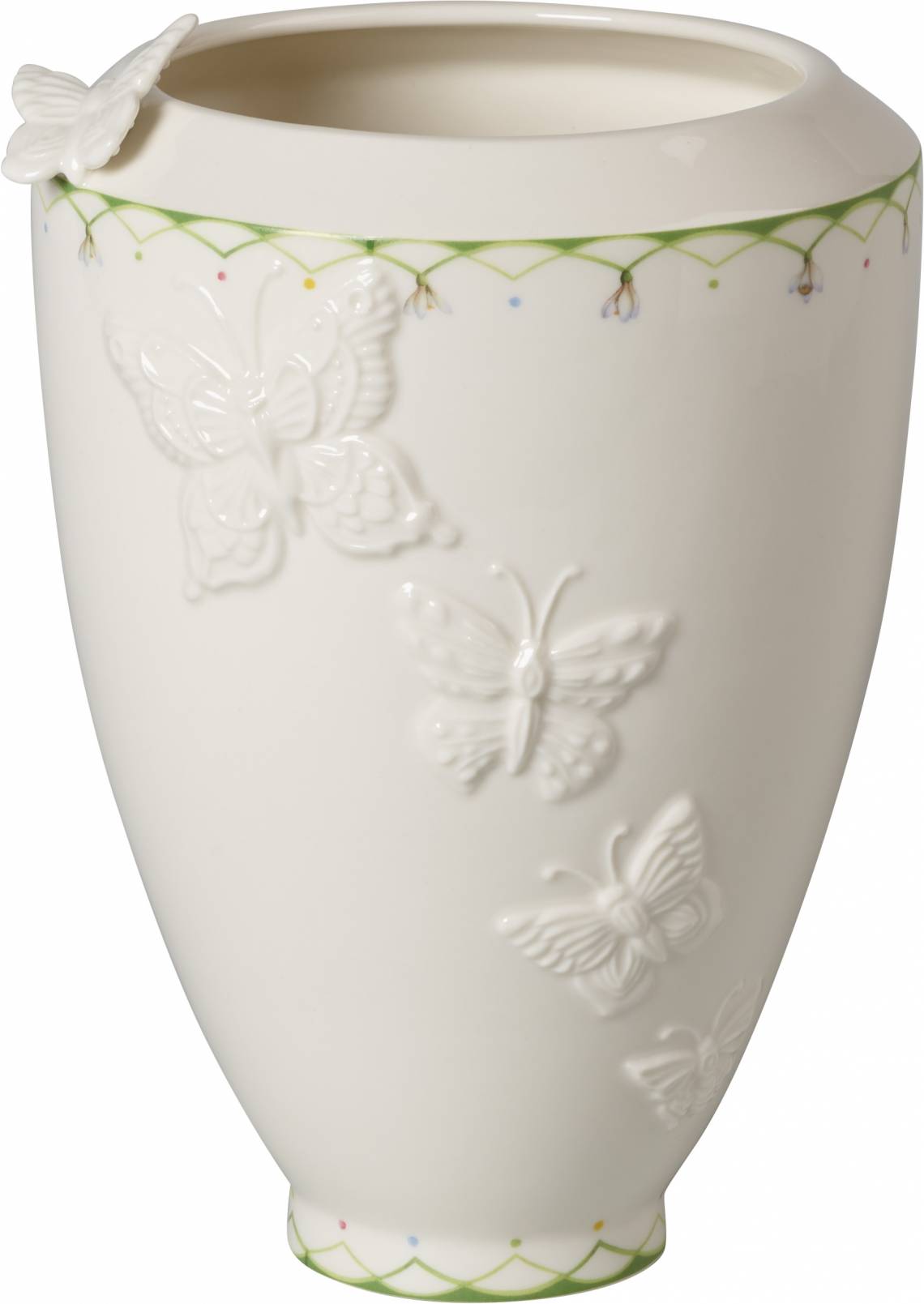 Villeroy und Boch -colourful spring; hohe Vase mit Schmetterlingsdetail 