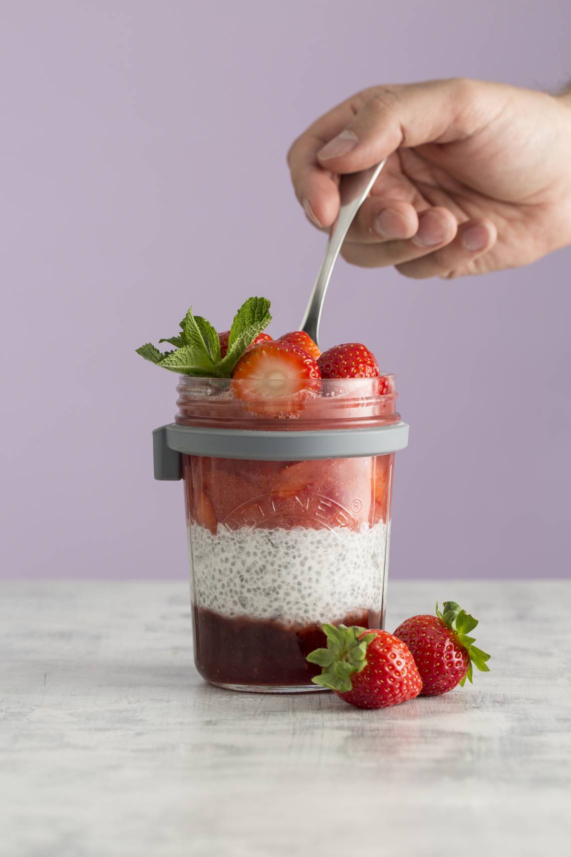 Kilner - Frühstücksglas (350 ml) mit Deckel 0025.899