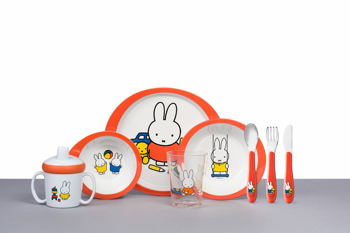 Mepal - Kinderdekore - Kindergeschirr-Set 5-teilig - miffy plays - alle