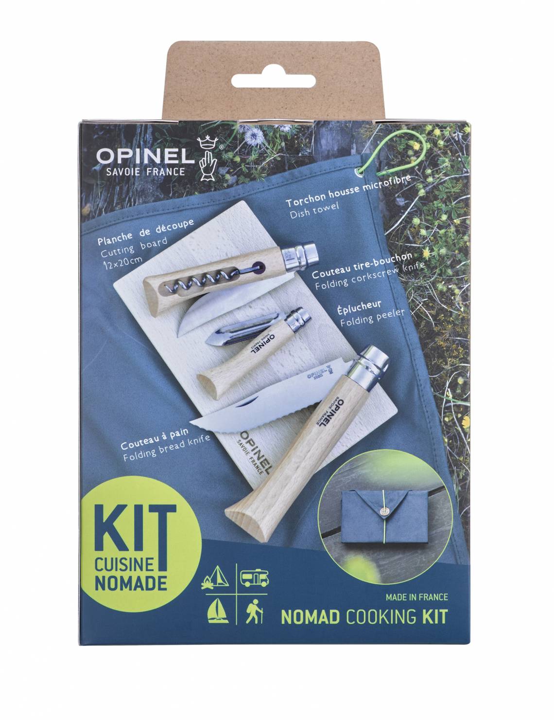 Opinel Set Kit Nomad Verpackung Rückseite