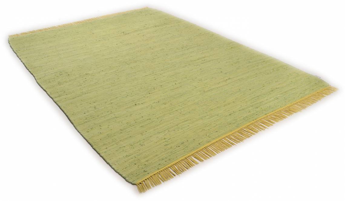 Tom Tailor Home Cotton Colors flacher Teppich lime