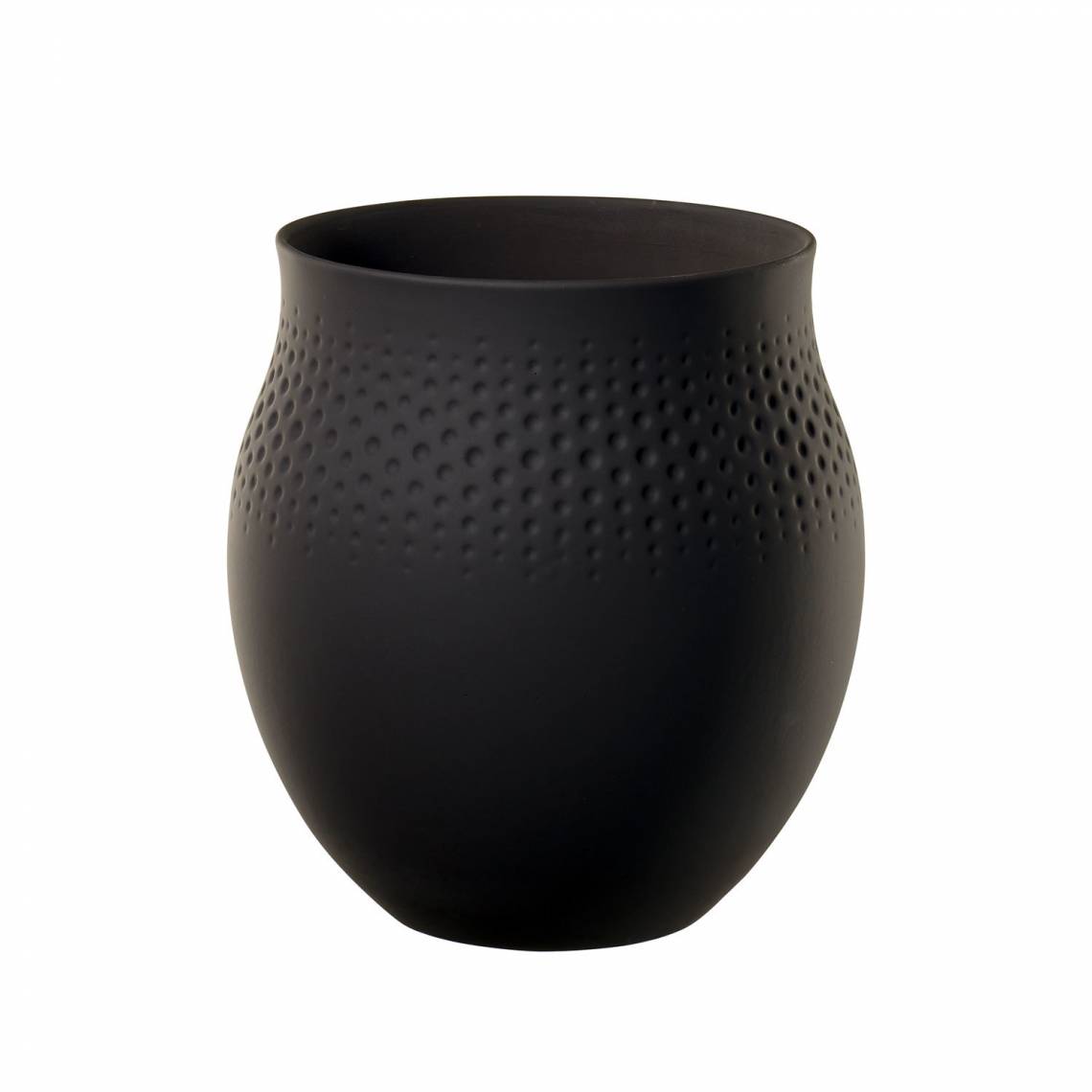 Villeroy & Boch: Manufacture Collier Vase schwarz 1016825511
