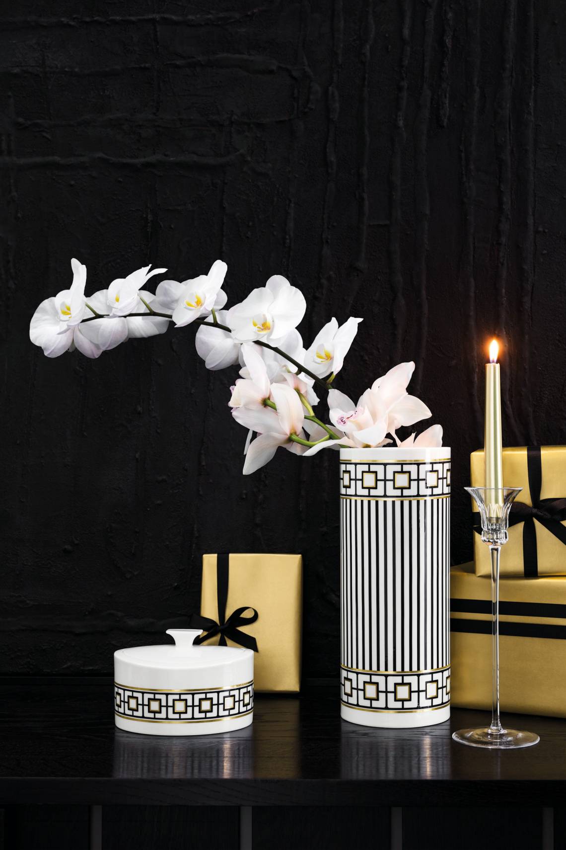 MetroChic Vase mit Orchidee