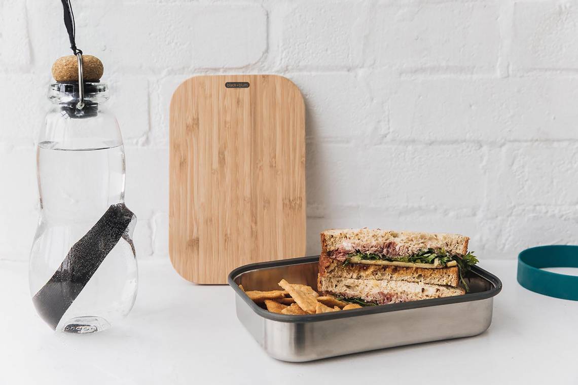 black+blum sandwichbox mit Wasserflasche