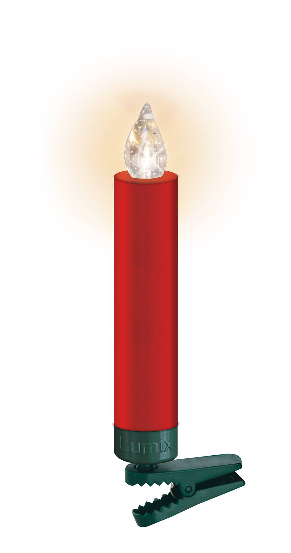 Lumix - LED-Christbaumkerze rot