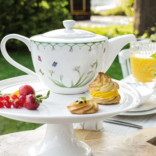 Villeroy und Boch -colourful spring; Frühlingsteekanne mit Blumenverzierung