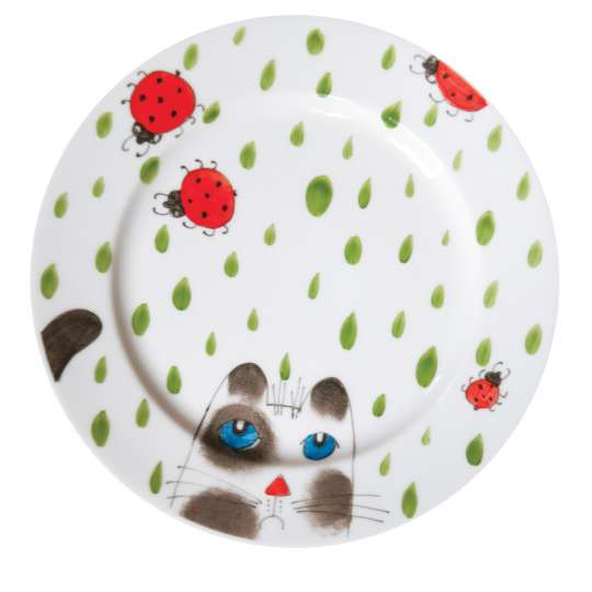 Schulz HOMEWEAR Helina Tilk Katze mit Käfer Teller