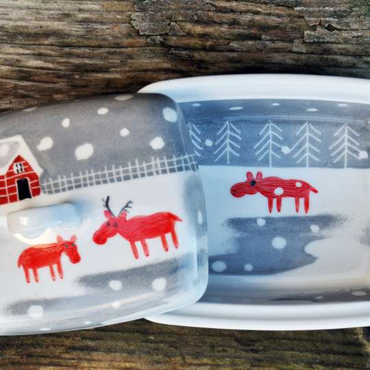Butterdose Schneeelche