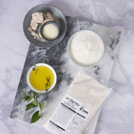 Für Ciabatta-Brötchen: BÖCKER Le Chef Bio mit weiteren Zutaten (c) Ernst BÖCKER GmbH & Co. KG