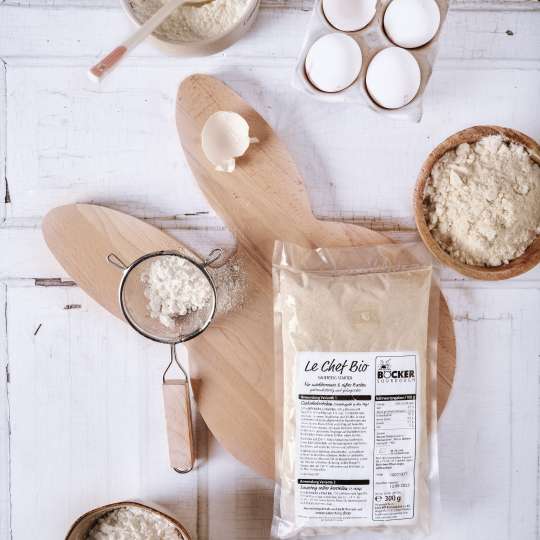 Zutaten Eierlikörkuchen mit BÖCKER Le Chef Bio (c) Ernst BÖCKER GmbH & Co. KG