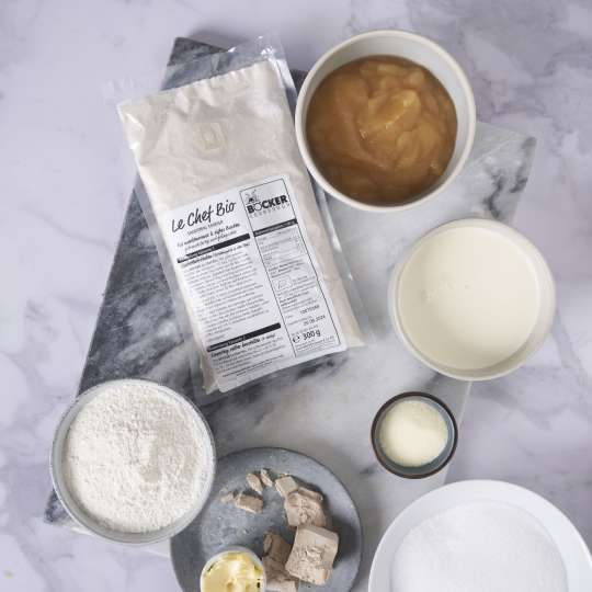 Für vegane süße Brötchen: BÖCKER Le Chef Bio mit weiteren Zutaten (c) Ernst BÖCKER GmbH & Co. KG