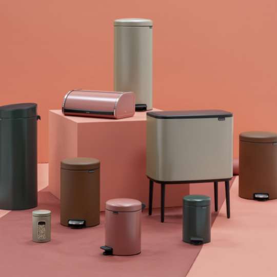 Brabantia - Glamouroese Muelleimer in 4 neuen Farben