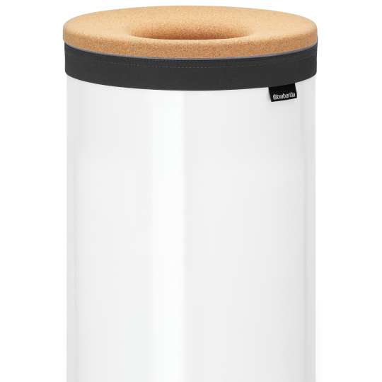 Brabantia Wäschekorb-/tonne 35L mit Korkdeckel weiß 8710755104367 