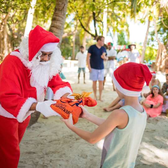 Tropische Weihnachtsfestivitäten auf den Malediven