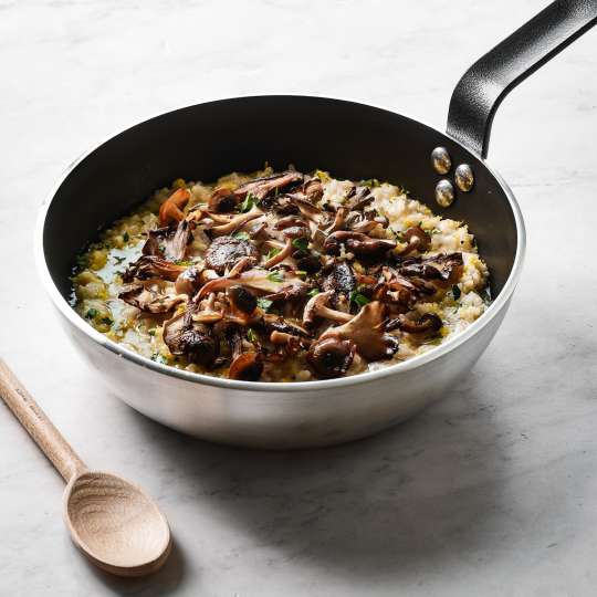 Risotto mit Jakobsmuscheln und Pfifferlingen 2 (c) de Buyer