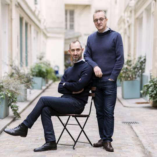 Luc Foin (rechts) und Stepahne Lebeau in Paris