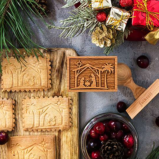 Folkroll - Keksstempel: Kekse mit stimmungsvollen Weihnachtsmotiven
