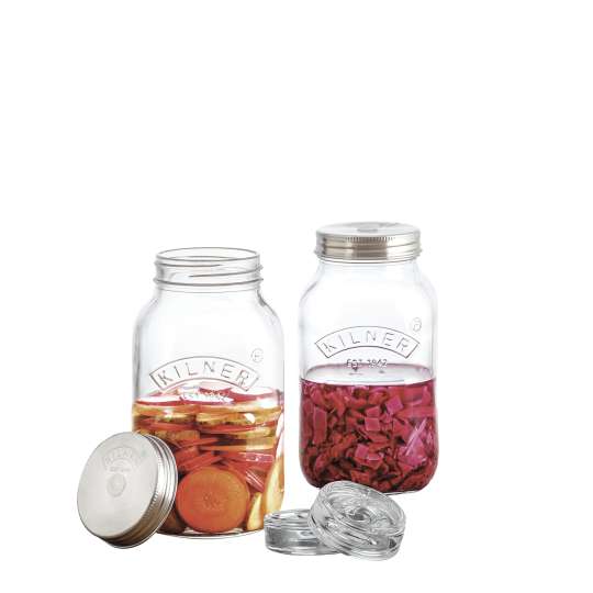 Kilner Fermentierglaeser Set 2x1 Liter 0025.010