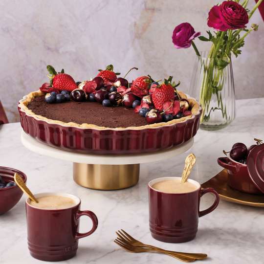 Kaffeetafel-Highlight: Opulente Schokotarte © 2024 Le Creuset