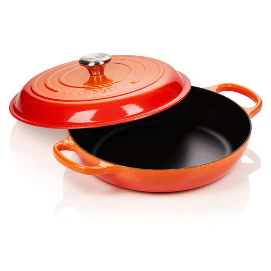 Le Creuset Gourmet-Profitopf innen schwarz Ofenrot